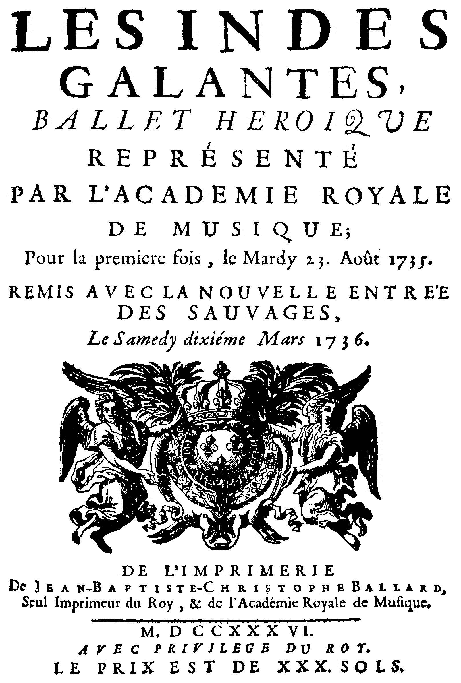 Les Indes galantes (1735)