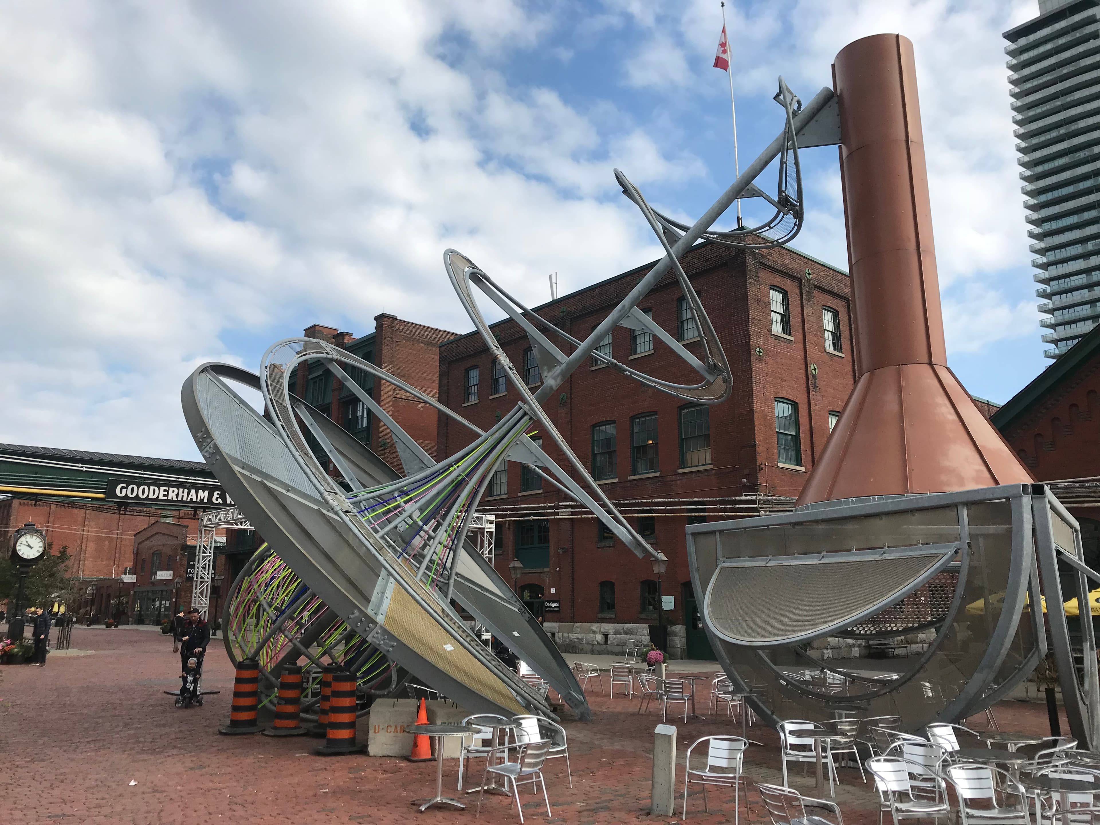 Still Dancing, sculpted by Dennis Oppenheim, Toronto, Canada