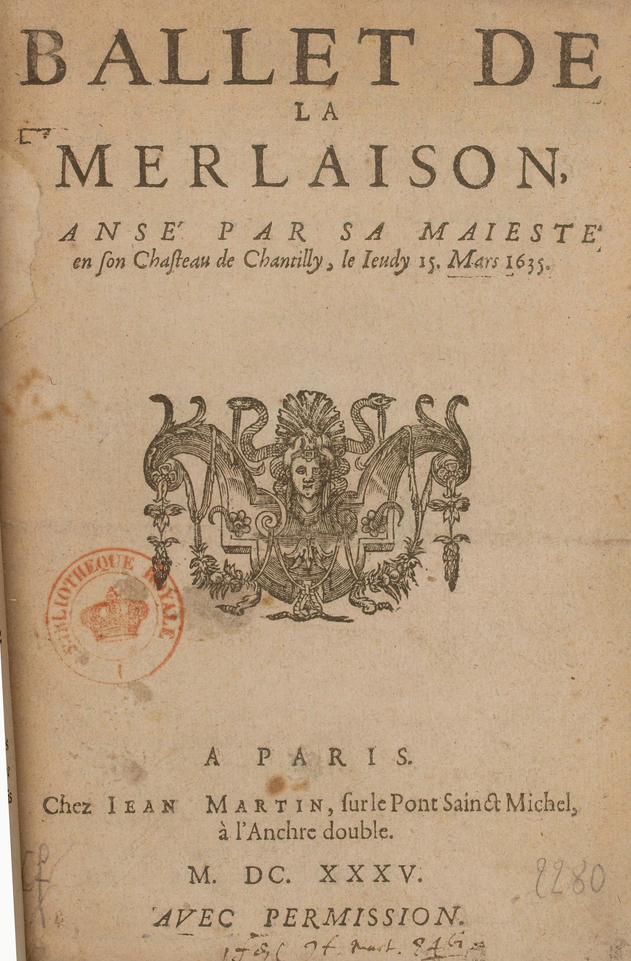 Ballet de la Merlaison (1635)