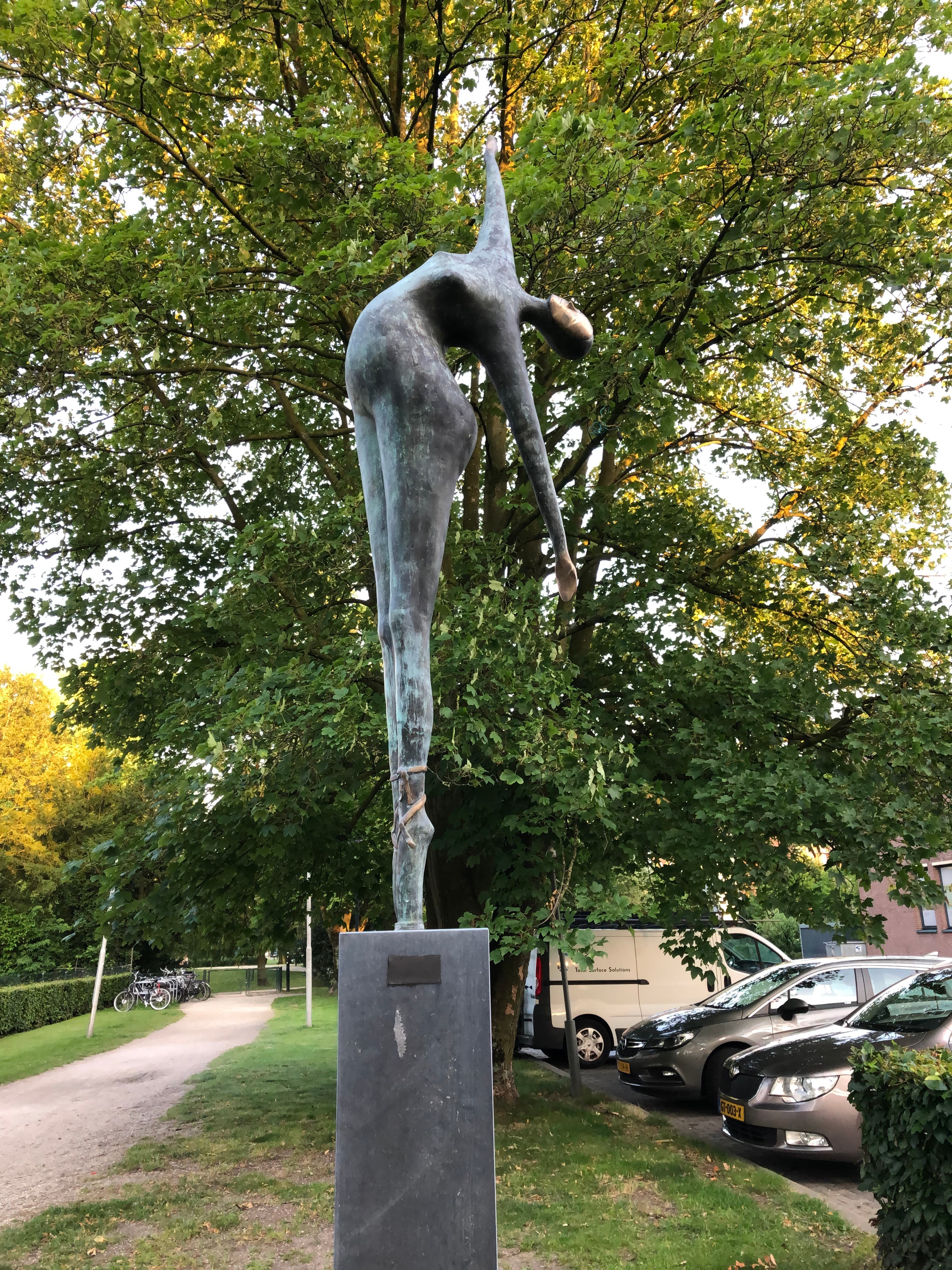 La muse dansante, sculpted by Ruurd Hallema, Hengelo, Overijssel, Netherlands