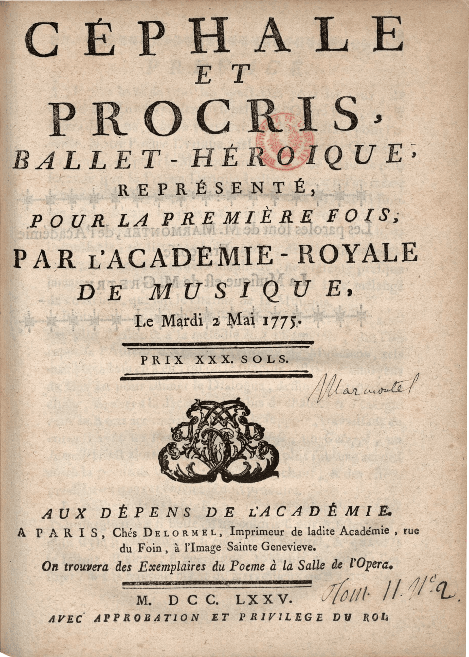 Céphale et Procris (1773)