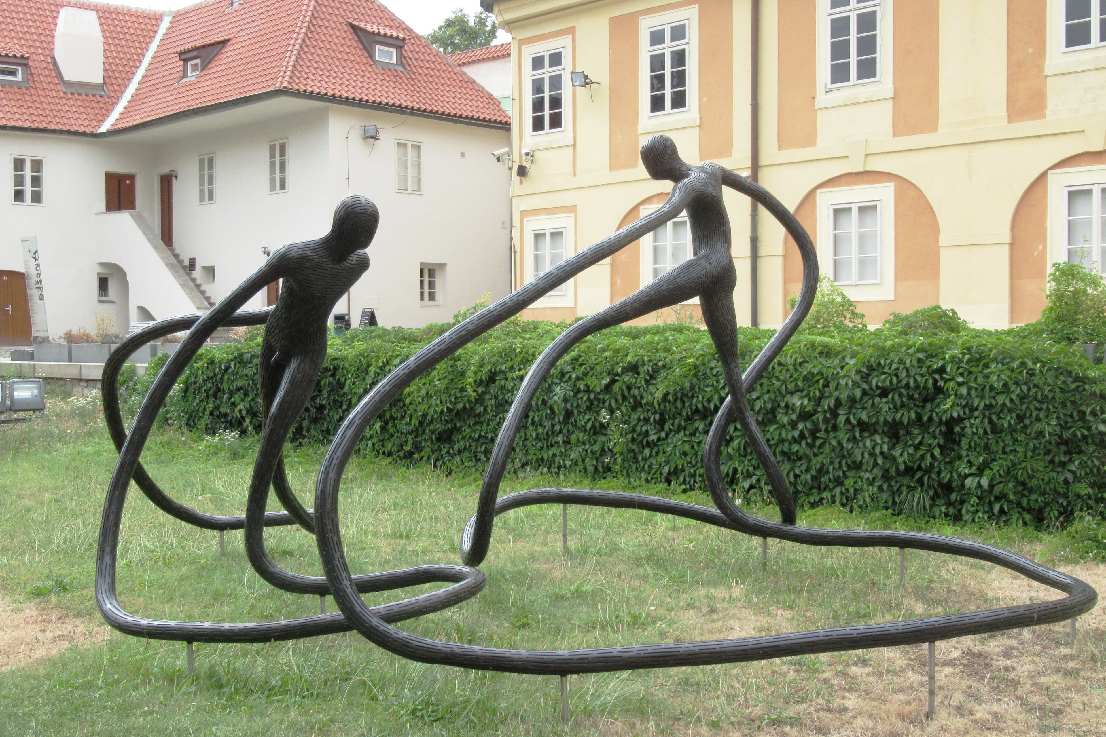 Dancers, sculpted by Michal Gabriel, Prague 1, Czech Republic
