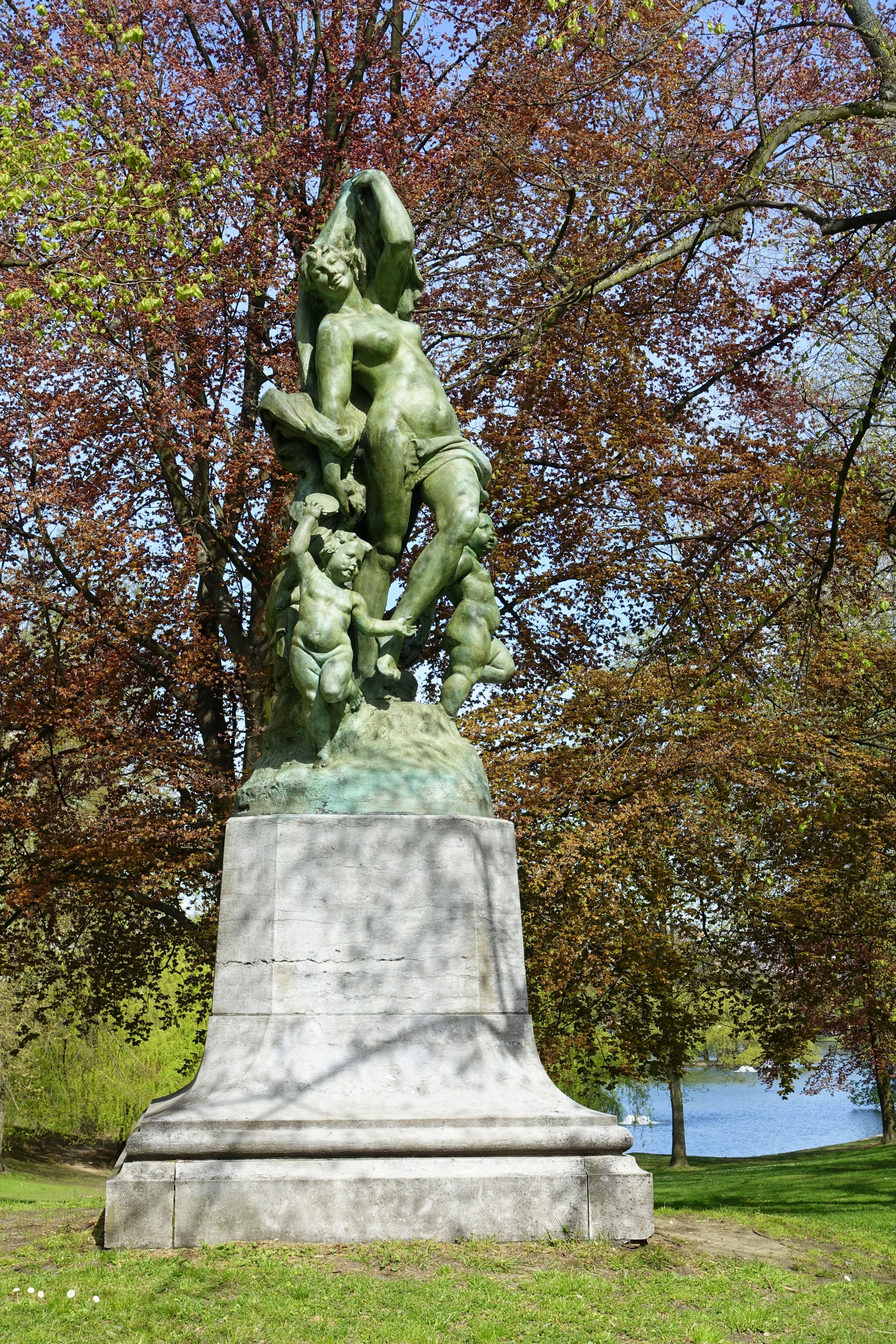 La Danse, sculpted by Jules Herbays, Ixelles - Elsene, Belgium