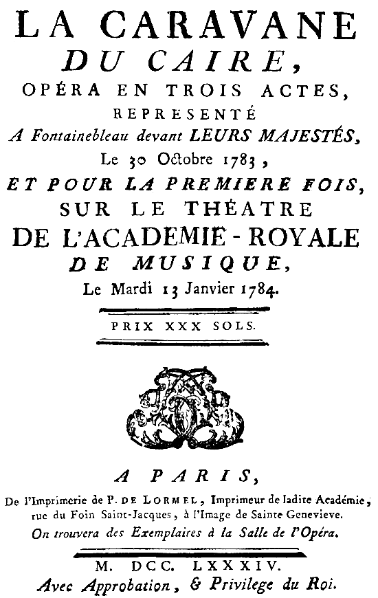 La caravane du Caire (1783)