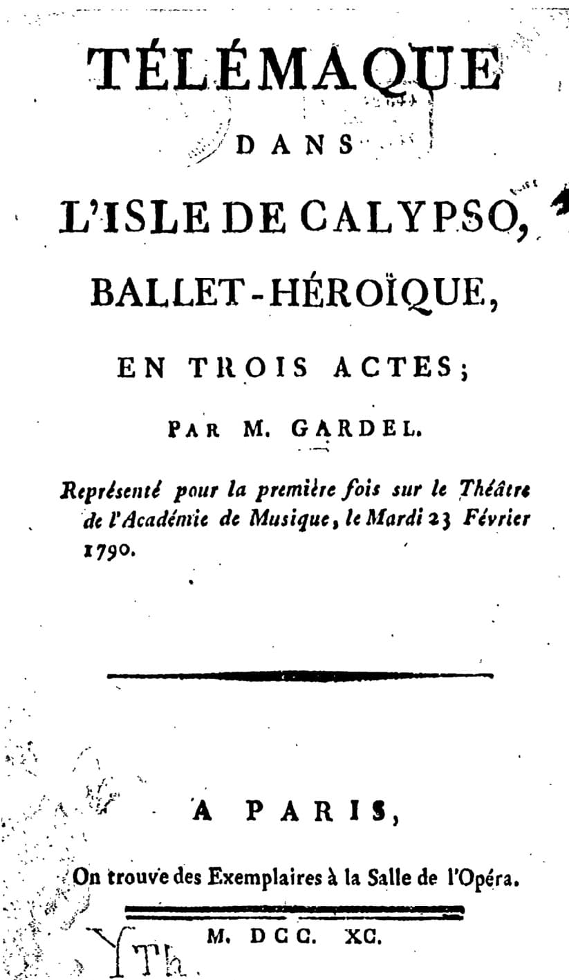 Télémaque dans l'île de Calypso (1790)
