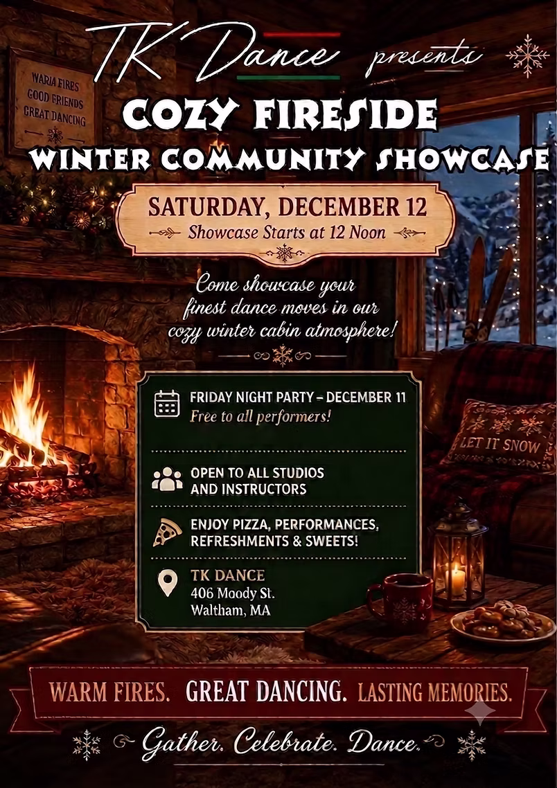 Cozy Fireside Winter Community Showcase — Saturday 12 December 2026