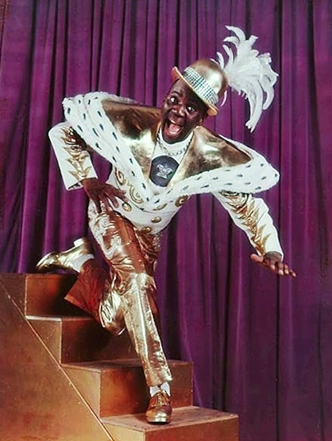 Bill Bojangles Robinson costumed as the Mikado in the 1939 Broadway musical The Hot Mikado