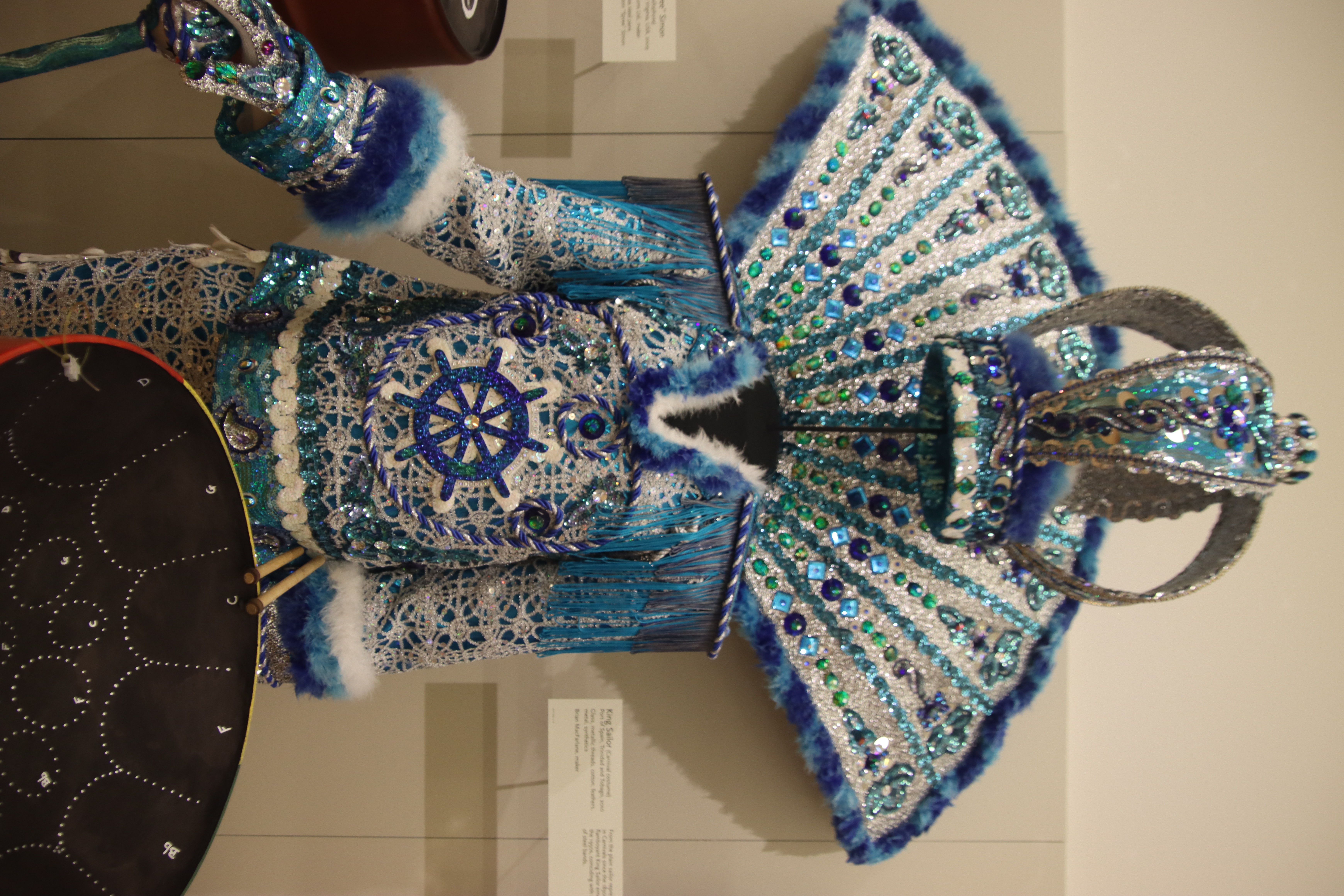 Brian Mac Farlane's 2010 King Sailor Carnival costume displayed at the Musical Instrument Museum
