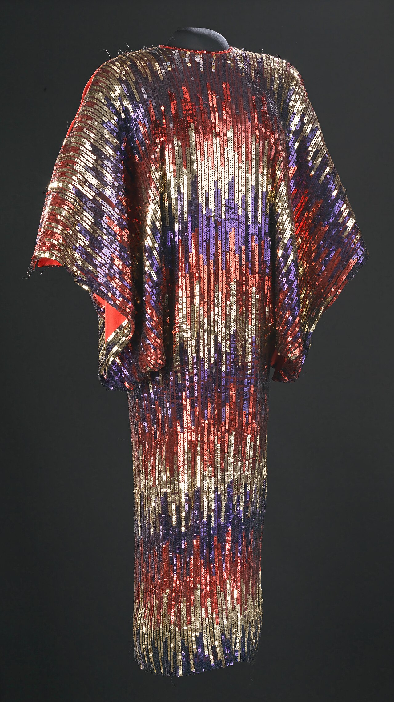 Ornate Celia Cruz stage dress designed by José Enrique Arteaga