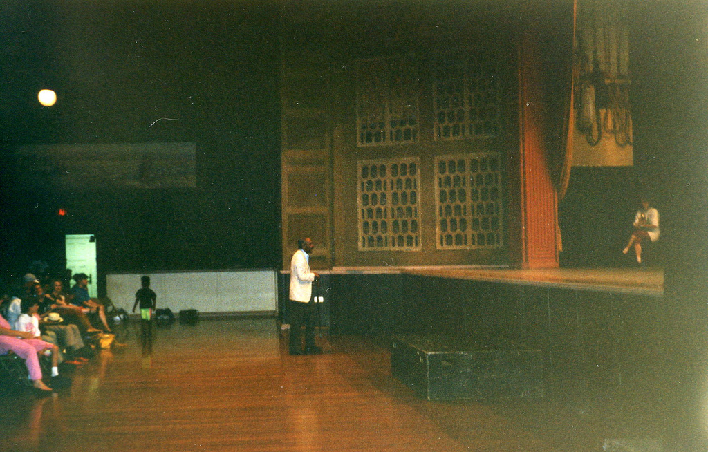 Charles Honi Coles leading a tap class performance in Portland around 1990