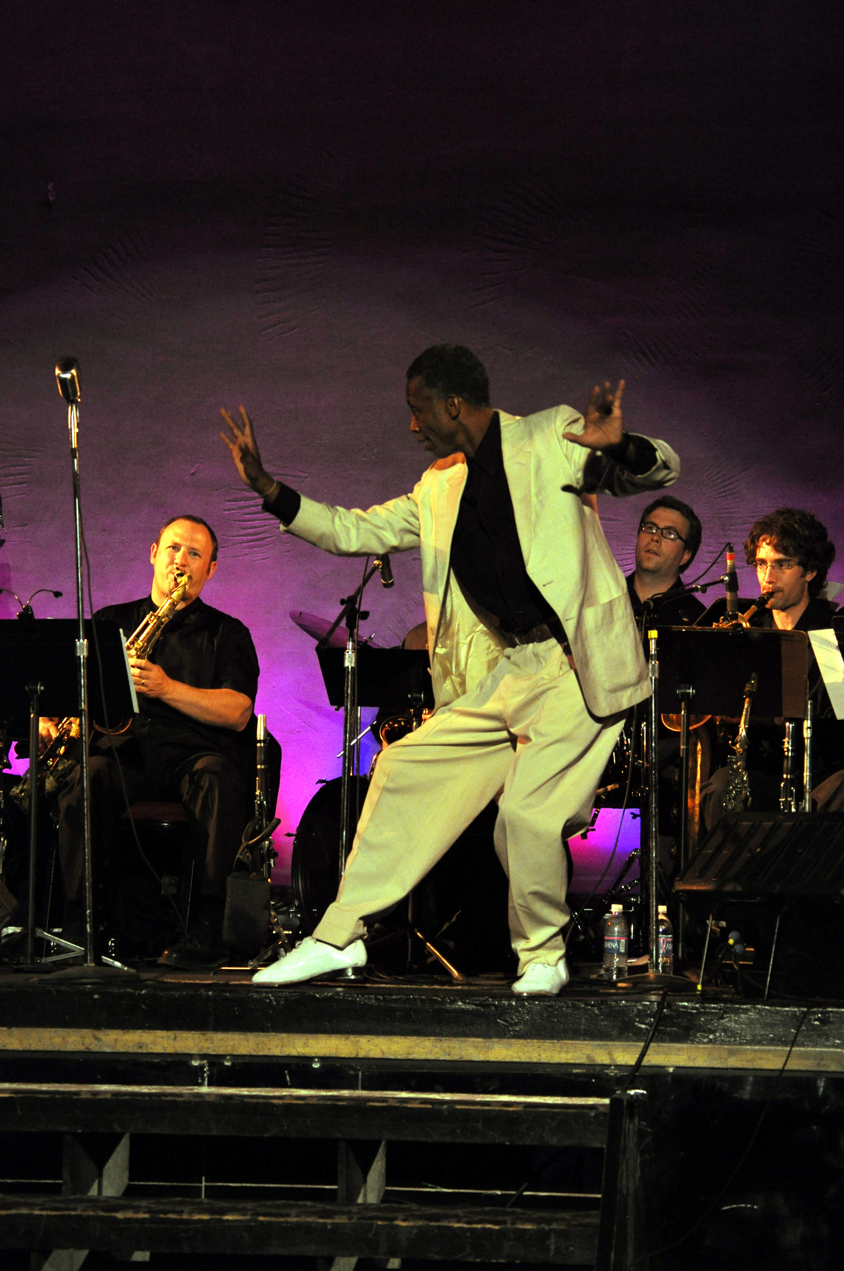 Chester Whitmore smiling at Masters of Lindy Hop and Tap in Seattle in 2009.