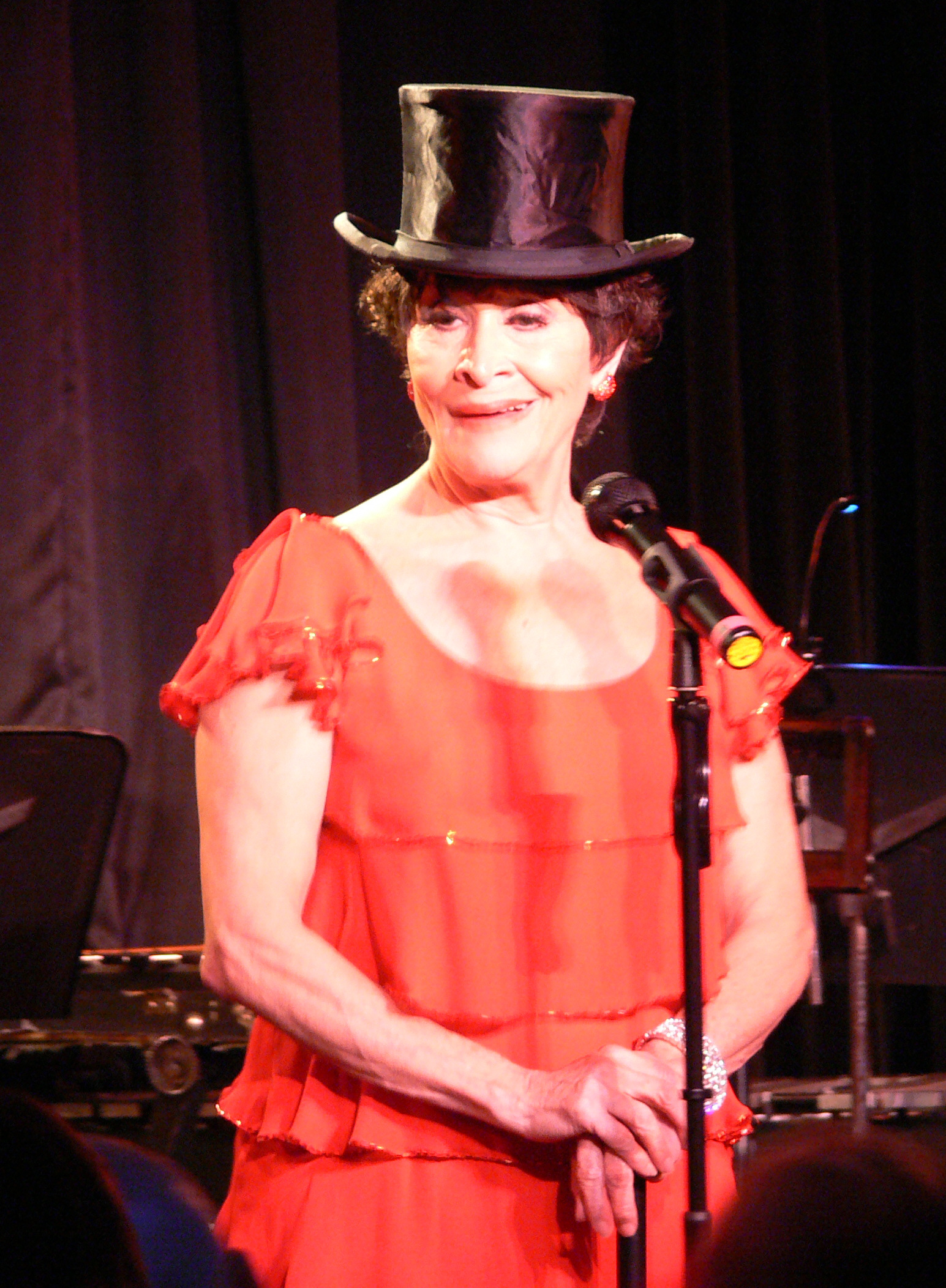 Chita Rivera performing her solo cabaret show in 2008