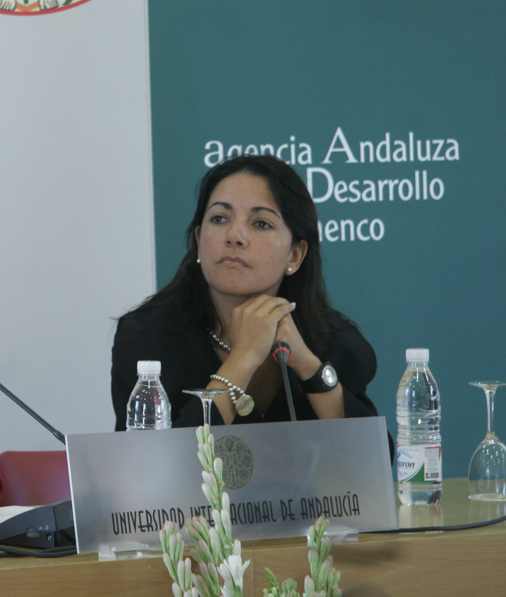 Eva Yerbabuena photographed at Universidad Internacional de Andalucía in 2007