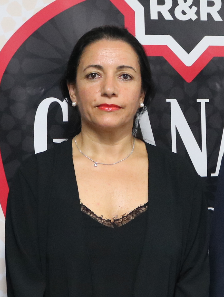 Portrait of flamenco dancer Eva Yerbabuena at an Instituto Cervantes event in Tokyo in 2017