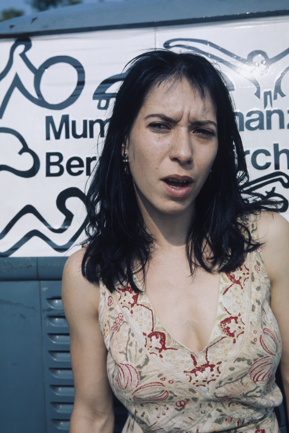 Black-and-white portrait of Floriana Frassetto photographed in Zurich in 1974