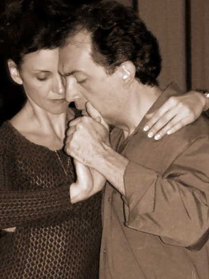 Gustavo Naveira and Giselle Anne teaching an Argentine tango workshop in Boulder in 2007