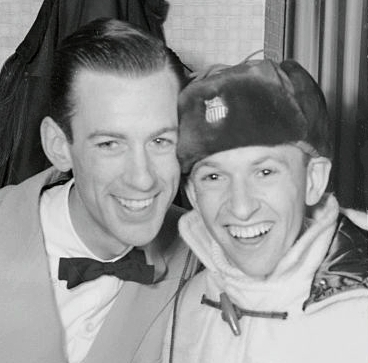 Hayes Alan Jenkins and his brother David Jenkins in a 1956 press photograph