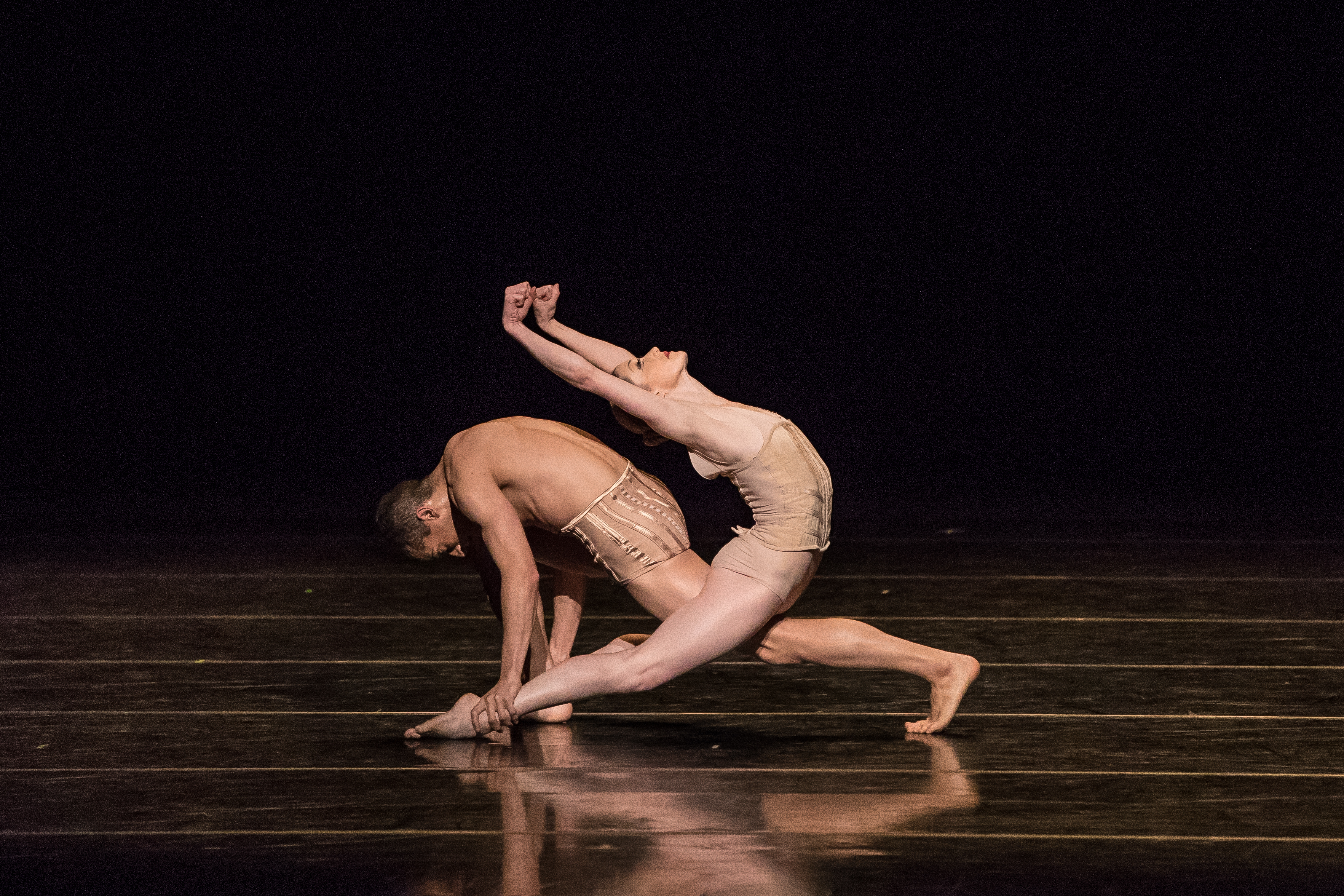 Kansas City Ballet dancers Taryn Mejia and Michael Davis in Petite Mort