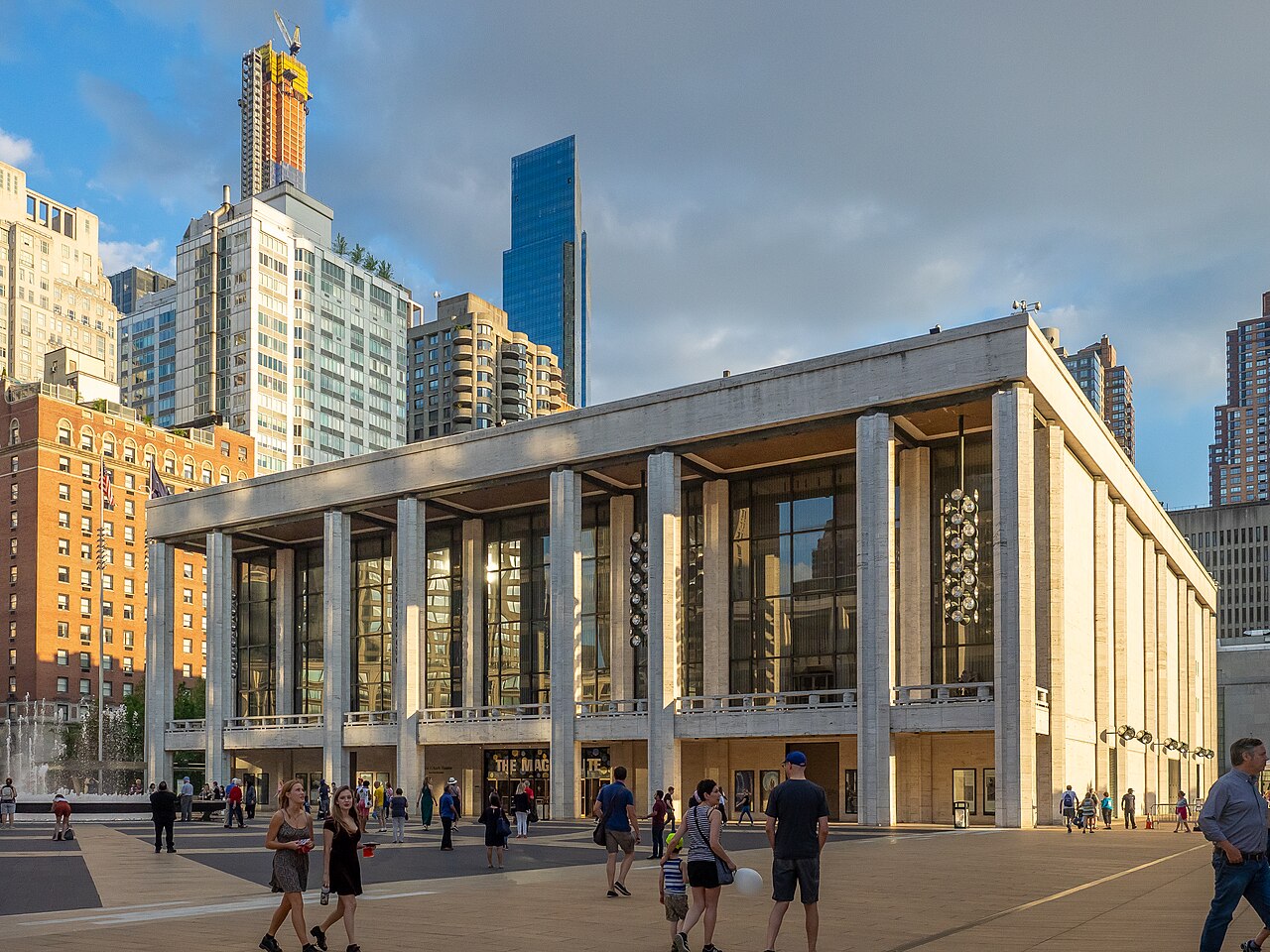 Exterior of the David H. Koch Theater at Lincoln Center in Manhattan