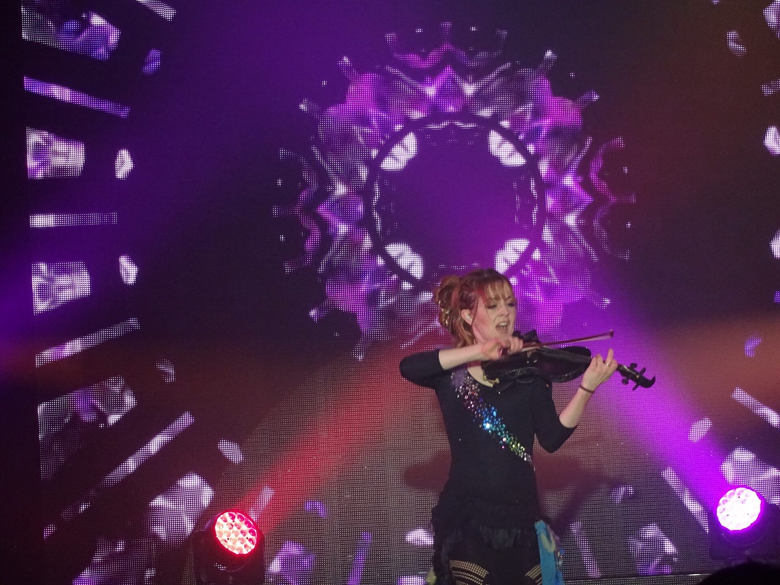 Lindsey Stirling performing on violin, Cenon near Bordeaux France 2014 067
