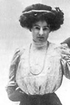 Madge Syers at the 1908 Olympic figure skating competition in London