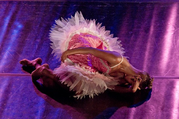 Mamela Nyamza performing The Meal at Infecting the City in Cape Town in 2013