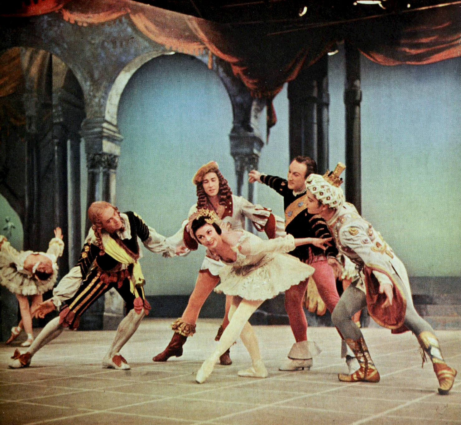 Margot Fonteyn as Aurora in a 1956 televised production of The Sleeping Beauty
