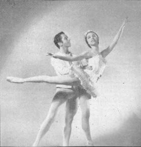 Maria Tallchief and Nicholas Magallanes dancing in The Nutcracker in 1954