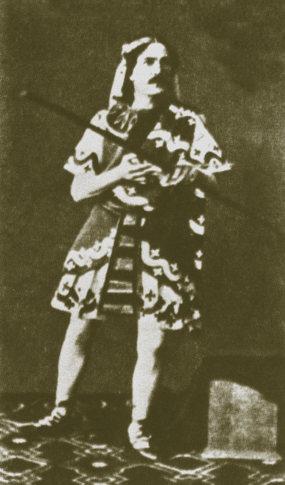Marius Petipa in theatrical costume for The Pharaoh's Daughter