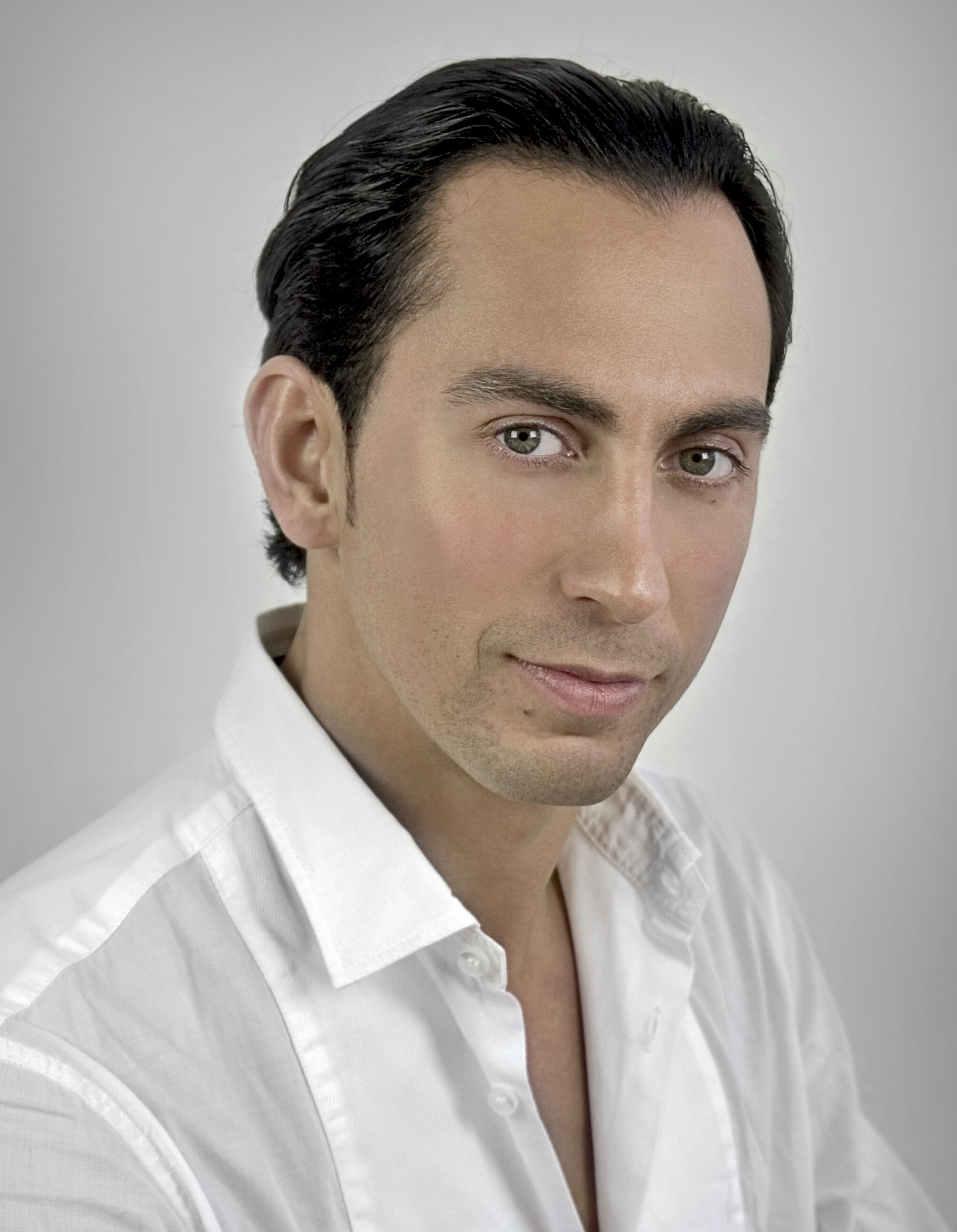 Polish Latin dancer Michał Malitowski in a dark jacket, photographed in 2010
