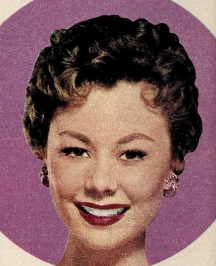 Black-and-white 1954 portrait of Mitzi Gaynor photographed by Gene Kornman.