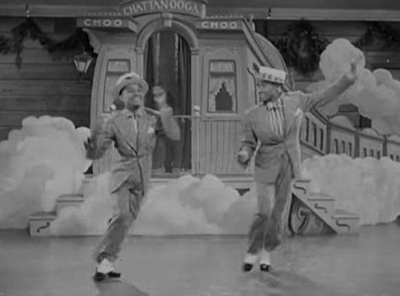 Fayard and Harold Nicholas dancing in Sun Valley Serenade