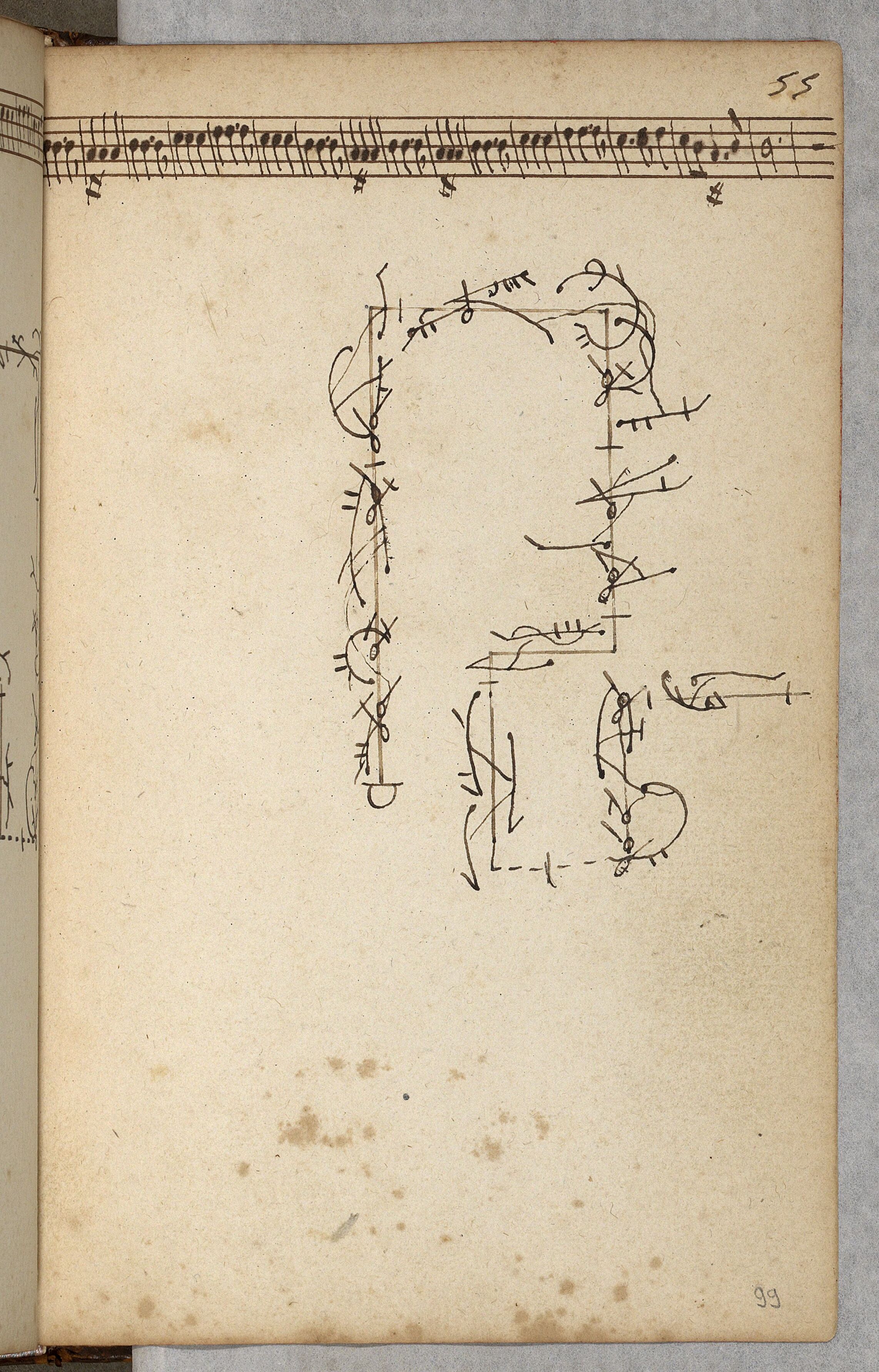 Historic printed page from Folie d'Espagne by Raoul-Auger Feuillet