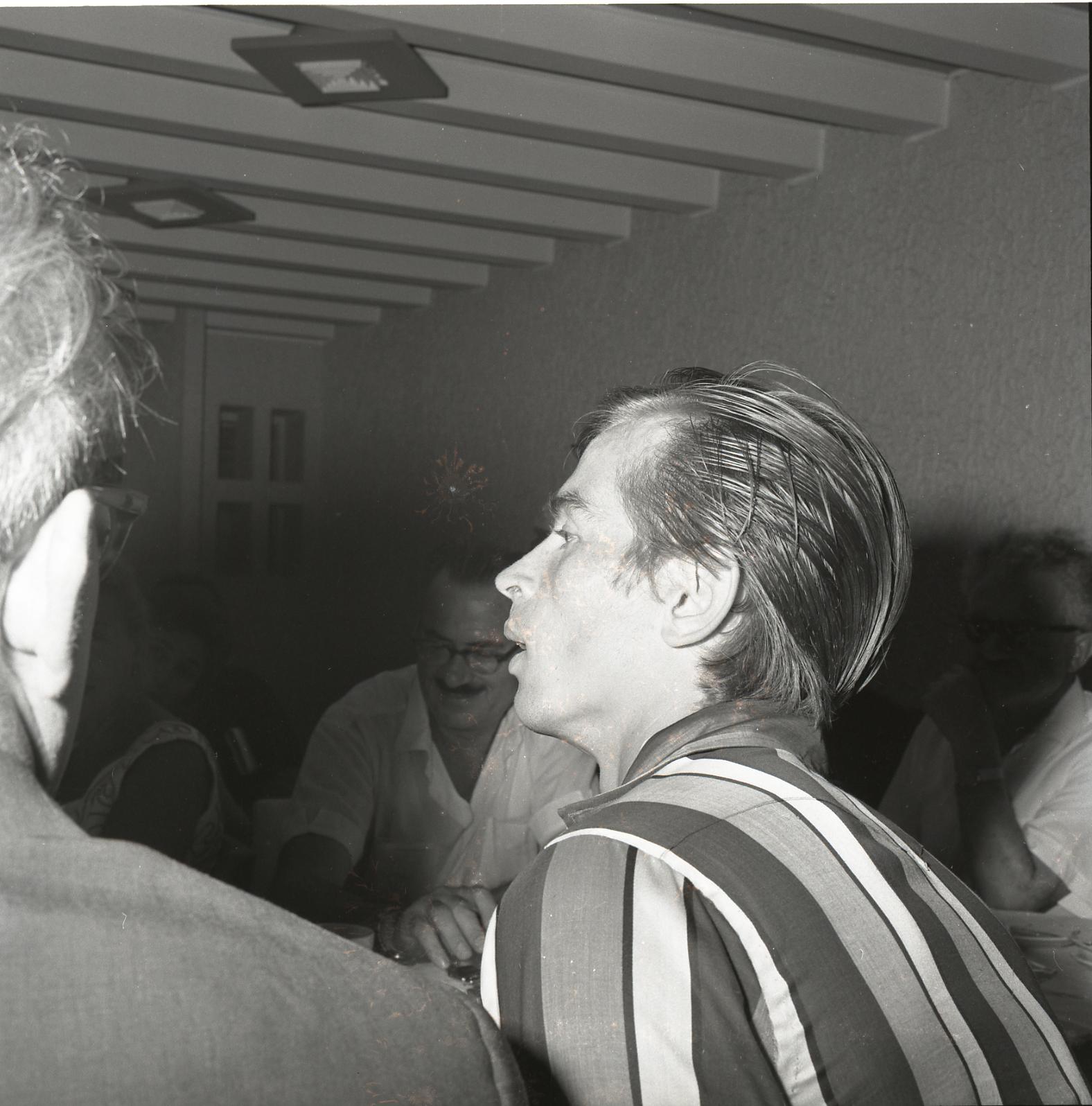 Black-and-white portrait of Rudolf Nureyev during a 1963 visit to Israel