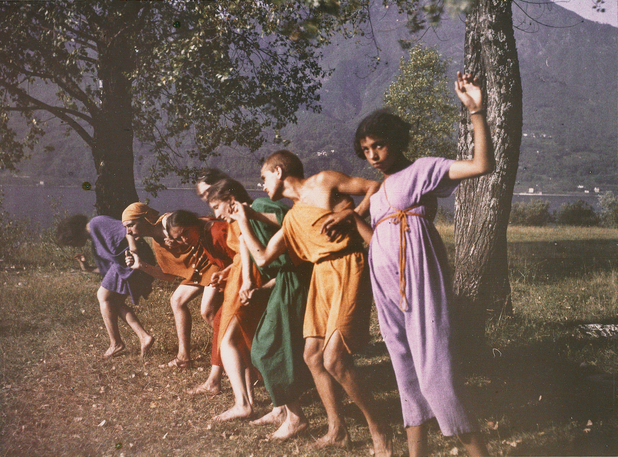 Rudolf von Laban with dancers at Ascona in 1914