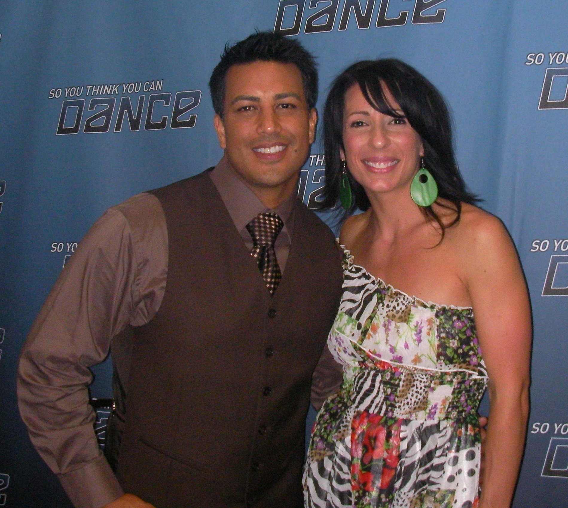 Tabitha D’umo beside Napoleon D’umo backstage at the 2008 So You Think You Can Dance season-four finale