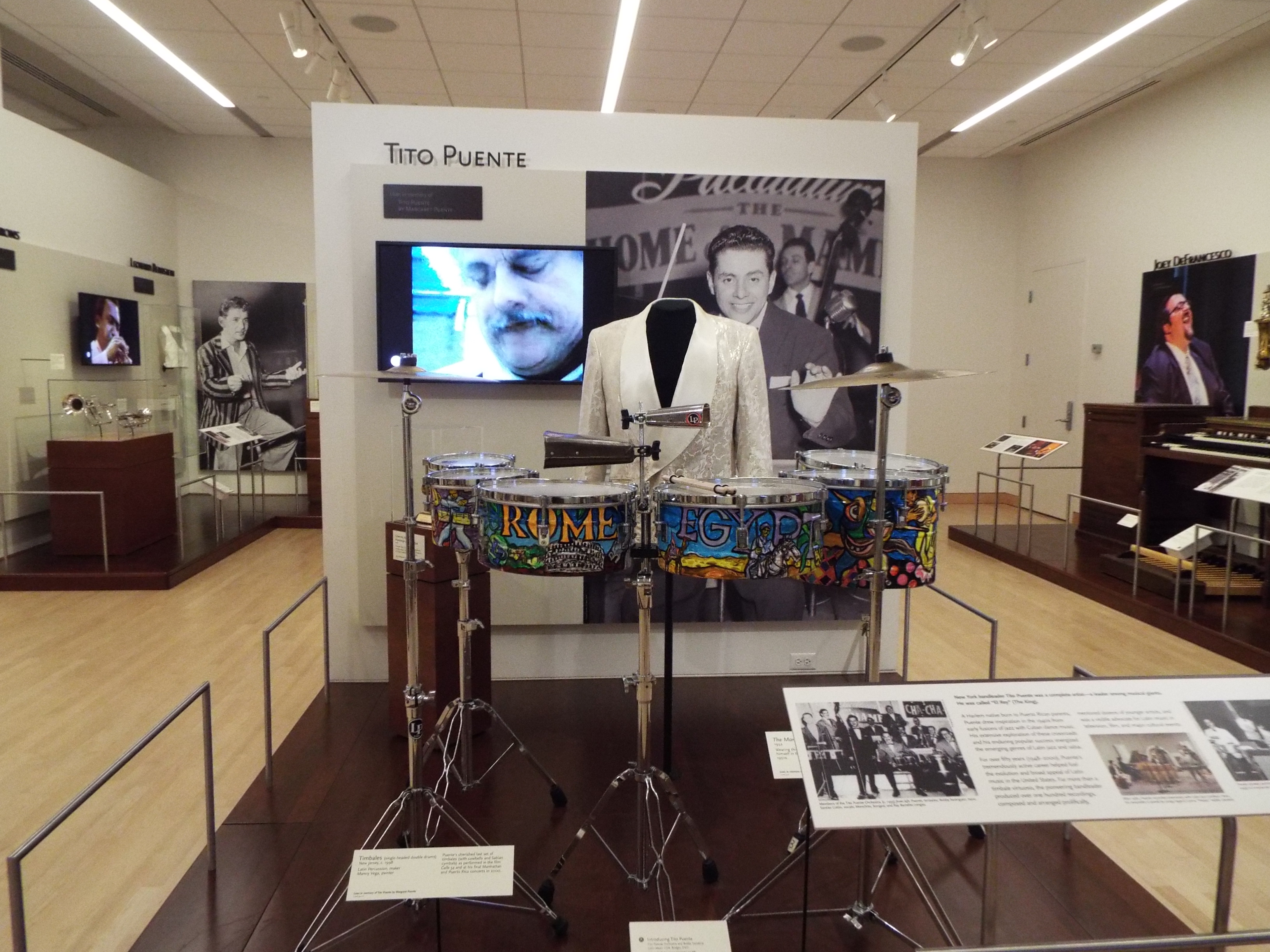 Tito Puente timbales displayed at the Musical Instrument Museum in Phoenix