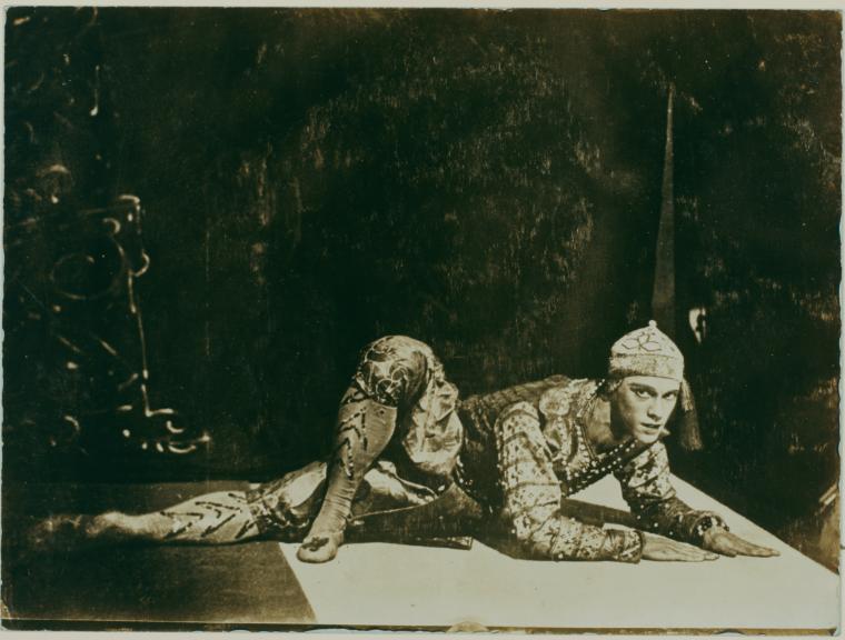Vaslav Nijinsky posed in costume for Les Orientales