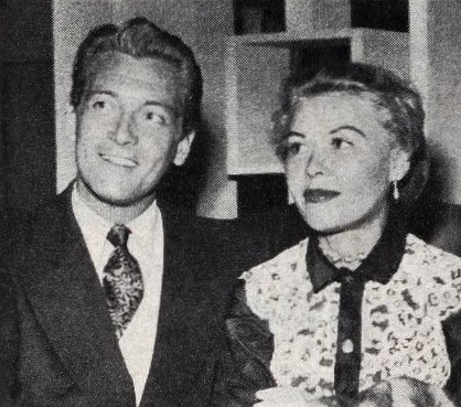 Carlos Thompson and Vera-Ellen pictured together in a 1954 Photoplay magazine photograph
